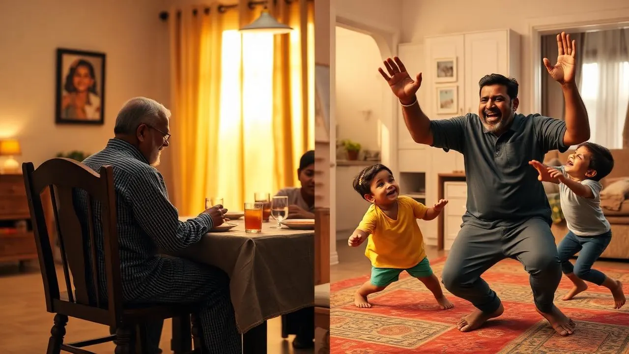 Missing family dinner versus playing with kids